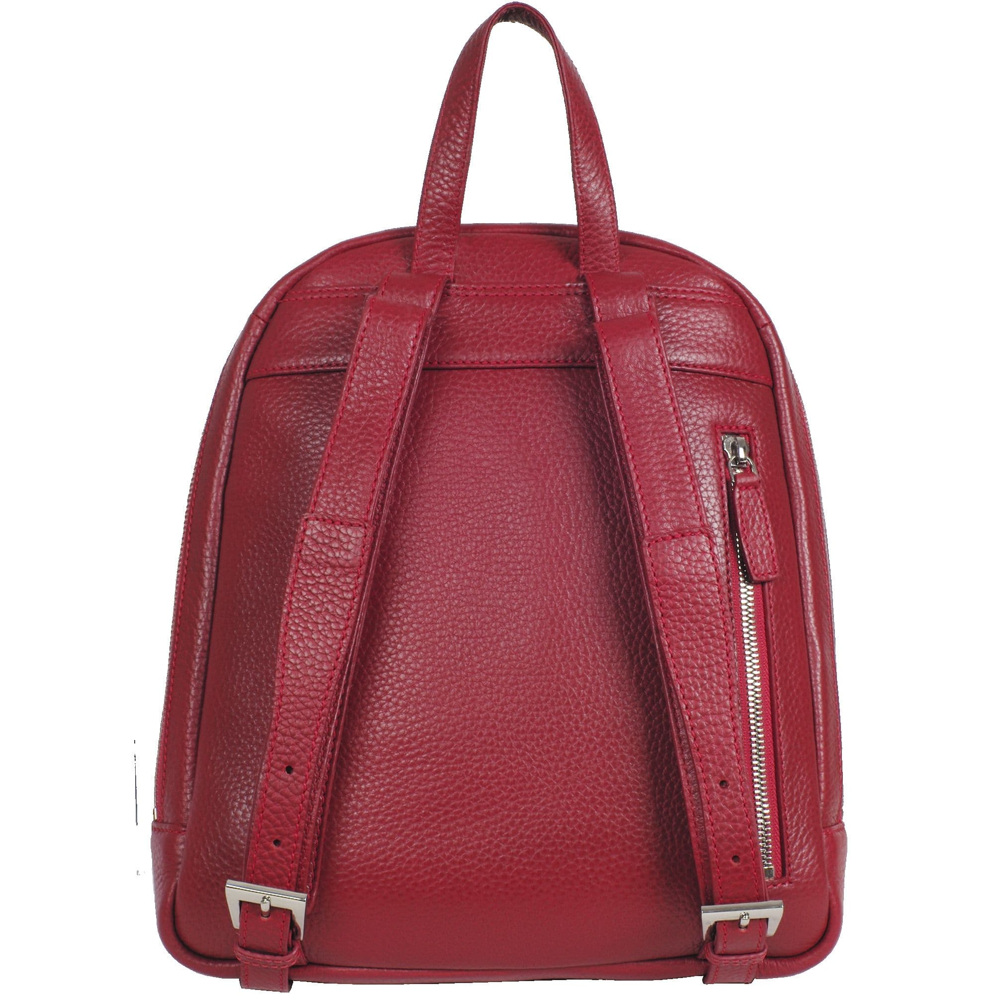 Damenrucksack Lederrucksack 10 Zoll Leder rot - Corf Offermann