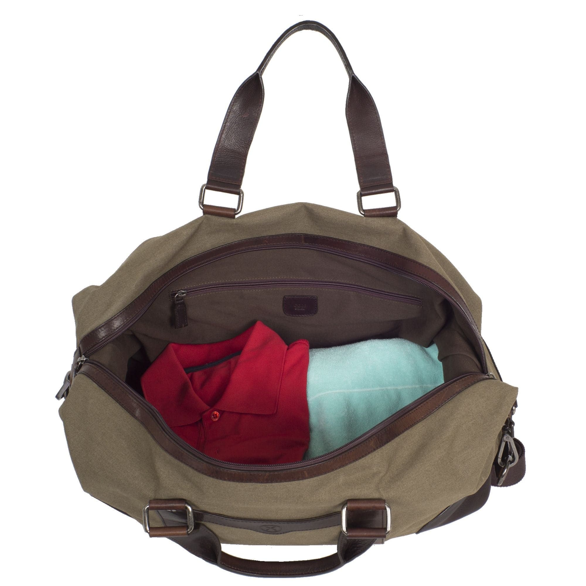 Canvas Weekender Reisetasche Canvas braun - Corf Offermann